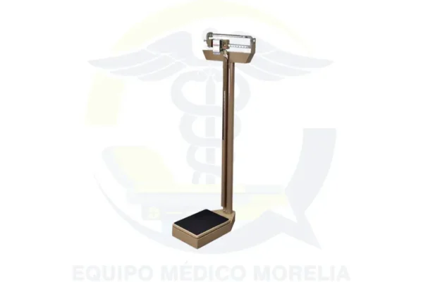 Báscula Mecánica TecnoCor 180 kg con Altímetro | Plataforma de Acero + Tapete Vinilo Antiderrapante | Regleta en 1 Pieza | Estadímetro 200 cm en Equipo Médico Morelia