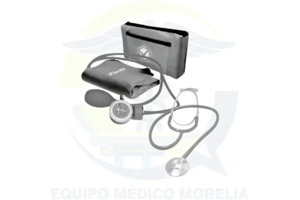 Kit Baumanómetro Aneroide Simple + Estetoscopio Checkatek B2-4S | Campana Simple | Brazal Nylon Reforzado | Estuche Vinil