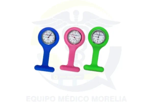 Reloj Segundero para Enfermera Medimetrics REL-EN | Analógico 12 horas | Funda de Silicona con Alfiler | 11 Colores