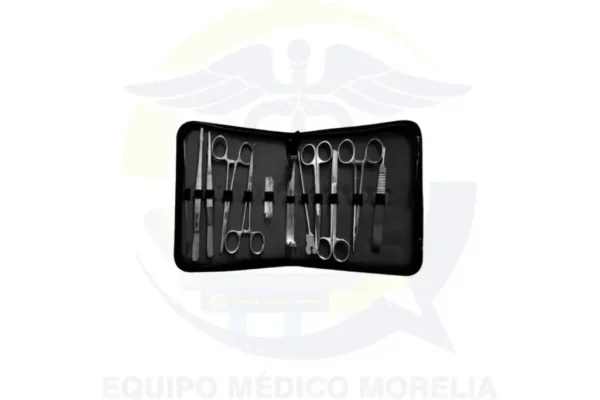 Set para Curación 12 Piezas de Acero Inoxidable Alemán | Apto Autoclave | Registro COFEPRIS 0269E2020 SSA